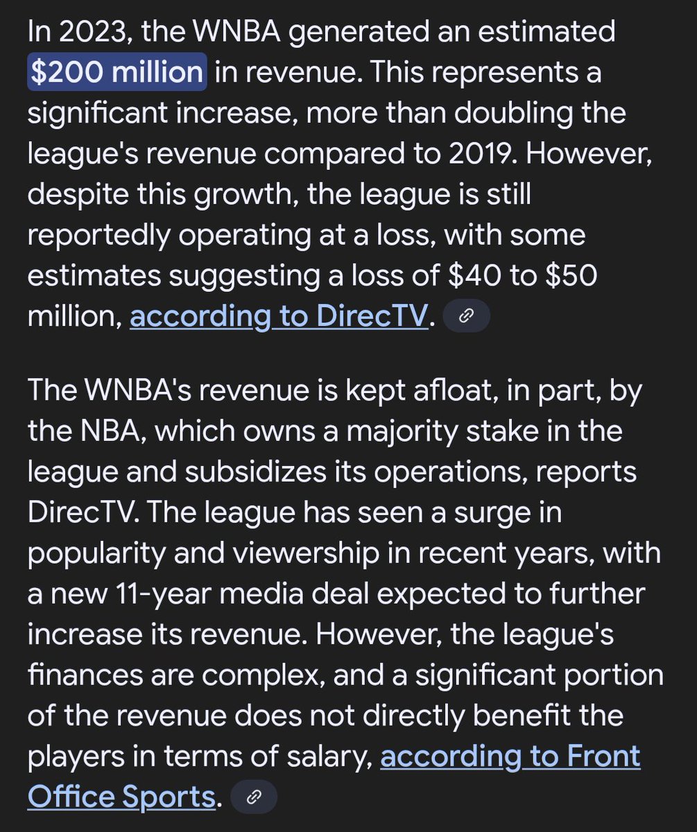 On the WNBA's ridiculous "Pay Us What You Owe Us" stunt..

THEY owe the NBA, if anything.

#PayUsWhatYouOweUs