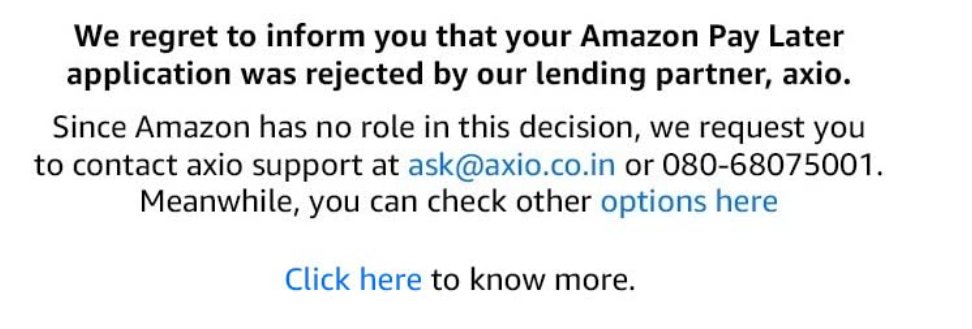 Deepak_meena___'s tweet photo. I applied for Amazon Pay Later 3 years ago when I was not 21. Now I turned 21 in January and my CIBIL score is also 740, so sir can I get PayLater ?@ask_axio @add_axio @amazon @AmazonHelp @amazonIN @awscloud https://t.co/fum3GEO7k2