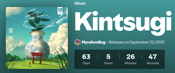 🌊 Here you can pre-save my upcoming album 'Kintsugi' directly on <a href="/Spotify/">Spotify</a> :D

🌱An asian inspired album featuring <a href="/pepperonibeats_/">pepperonibeats</a> and <a href="/vindumusic/">Vindu</a> released thanks to <a href="/lofigirl/">Lofi Girl</a> 

open.spotify.com/prerelease/1fe…
