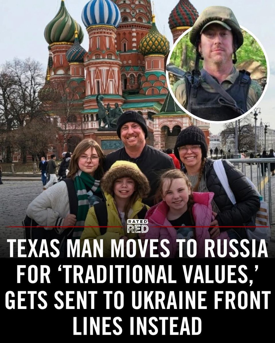 elchicanomarine's tweet image. This guy moved to Russia for “traditional values” and a welding job.
Now he’s cannon fodder in Ukraine, no pay, no bonus, begging to be reassigned.
He fell for the American pro-Putin propaganda from the right.
Now he’s learning the hard way what a fascist government looks like.