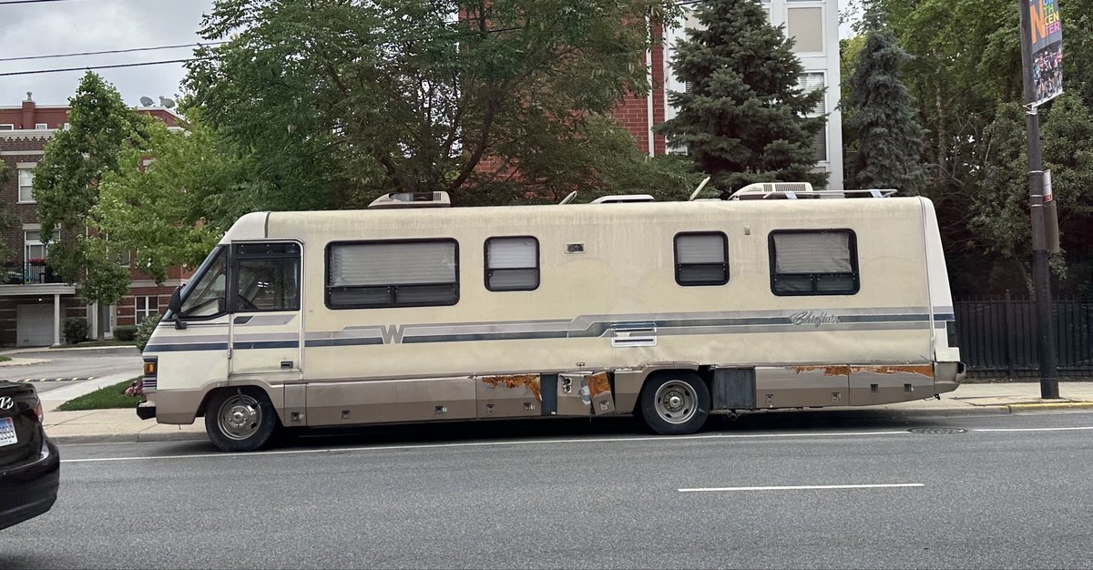 JeffFisch's tweet image. Spotted on the streets of Chicago. Seems Bill Murray is not keeping up with the EM-50s required maintenance schedule.