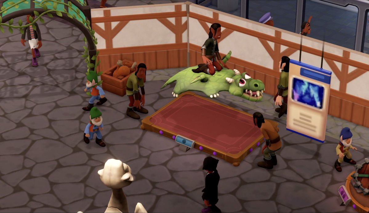 MudaCat94's tweet image. This might be my new favorite #twopointmuseum exhibit. Magic carpet dragon must be protected at all costs ❤️🥰🐉 #gaming