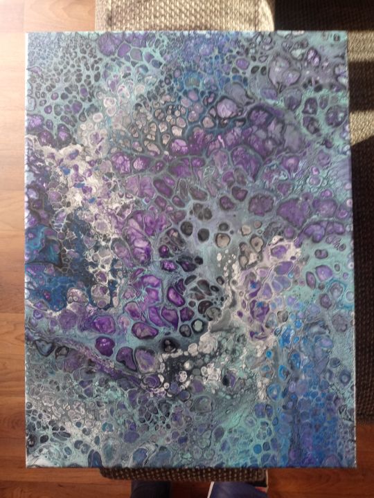 CodyJoe13's tweet photo. Art of the Day: "Lavender aqua skies". Buy at: https://t.co/I6fuXXvpJd https://t.co/Hrju99vL5s