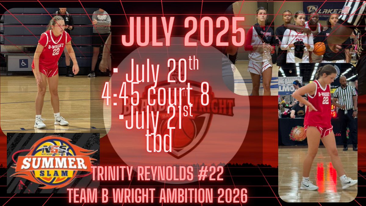 Trinity Reynolds (@trinreynolds08) on Twitter photo Come see us on court 8 @ 4:45 !
<a href="/Ambition_Hoops/">Team Brandan Wright Ambition</a> <a href="/TBWexposure/">Team Brandan Wright</a> <a href="/InsiderExposure/">InsiderExposure</a> <a href="/Lyde__Maria/">Maria Lyde</a> <a href="/MayaKeeton11/">maya keeton</a> <a href="/_underdogsfo/">Underdogs Fighting Odds</a> <a href="/LakePointSports/">LakePoint Sports</a> ATLSummerSlam Come see us on court 8 @ 4:45 !
<a href="/Ambition_Hoops/">Team Brandan Wright Ambition</a> <a href="/TBWexposure/">Team Brandan Wright</a> <a href="/InsiderExposure/">InsiderExposure</a> <a href="/Lyde__Maria/">Maria Lyde</a> <a href="/MayaKeeton11/">maya keeton</a> <a href="/_underdogsfo/">Underdogs Fighting Odds</a> <a href="/LakePointSports/">LakePoint Sports</a> ATLSummerSlam