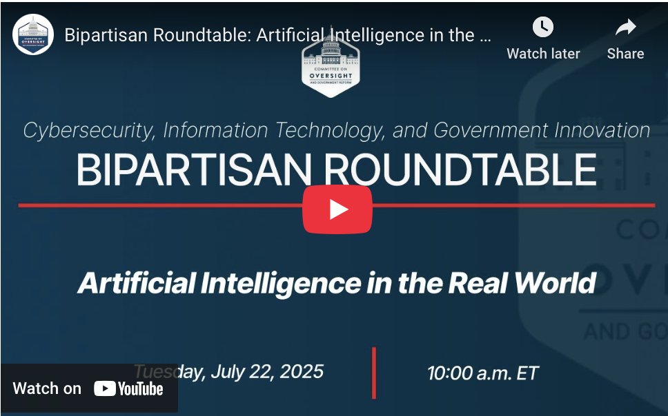 Knightscope will be on Capitol Hill to participate in the bipartisan roundtable on "Artificial Intelligence in the Real World" this Tue 22 July at 10am EDT / 7am PDT. It will be held at 2247 Rayburn HOB and you can catch the livestream here: 

go.knightscope.com/3IAUgf1