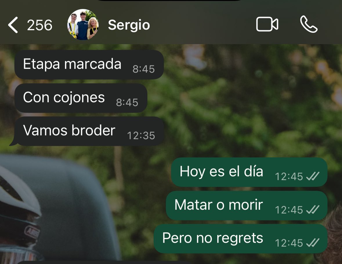 Gracias equipo por siempre confiar.

Hoy tenía la etapa marcada y nada ha salido como queríamos, pero así es este deporte y otras veces es al revés, solo vale seguir remando.

Quedan 6, 6 oportunidades.

💙 <a href="/Movistar_Team/">Movistar Team</a>