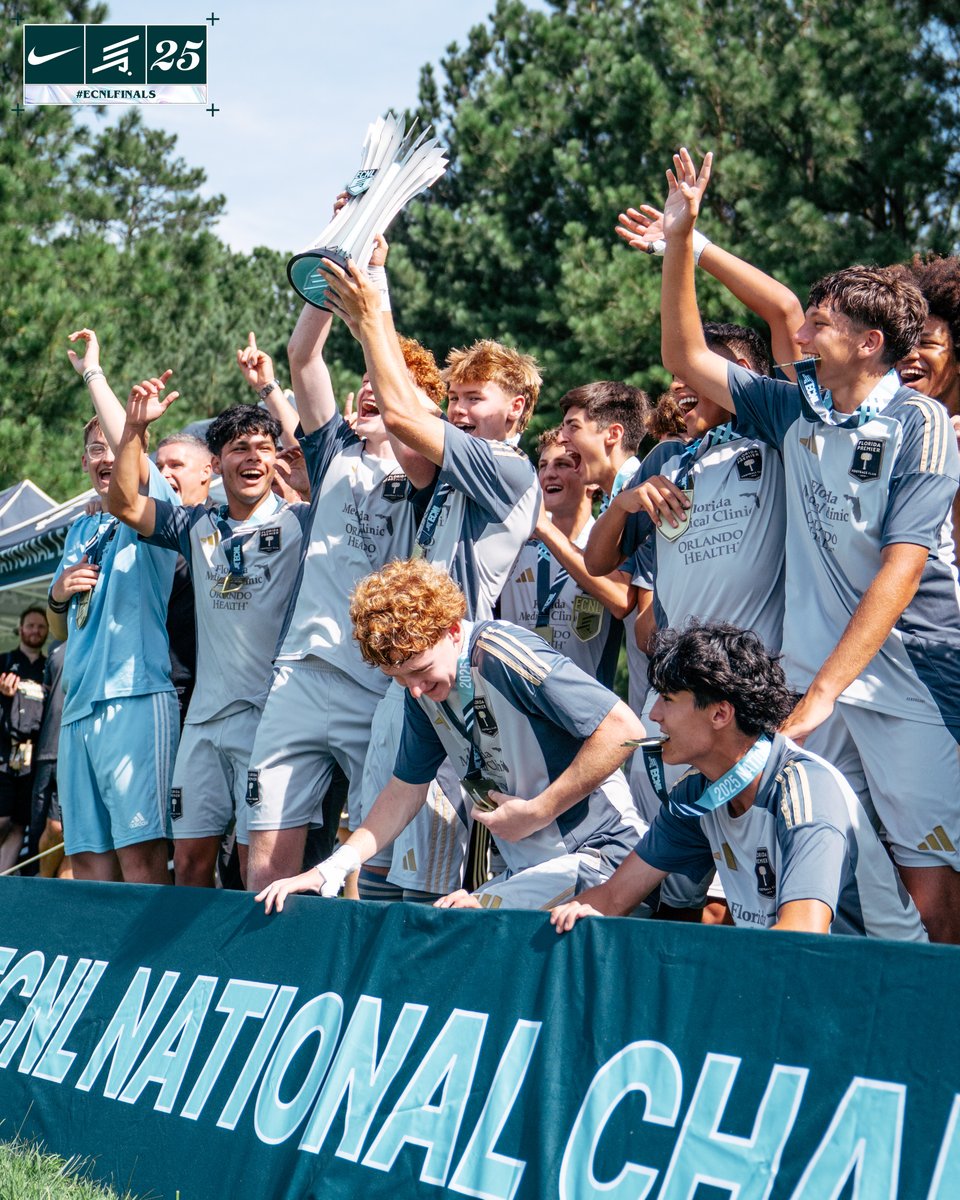 ECNLboys's tweet image. The 2️⃣0️⃣2️⃣5️⃣ U16 ECNL National Champions 🏆 #ECNLFinals