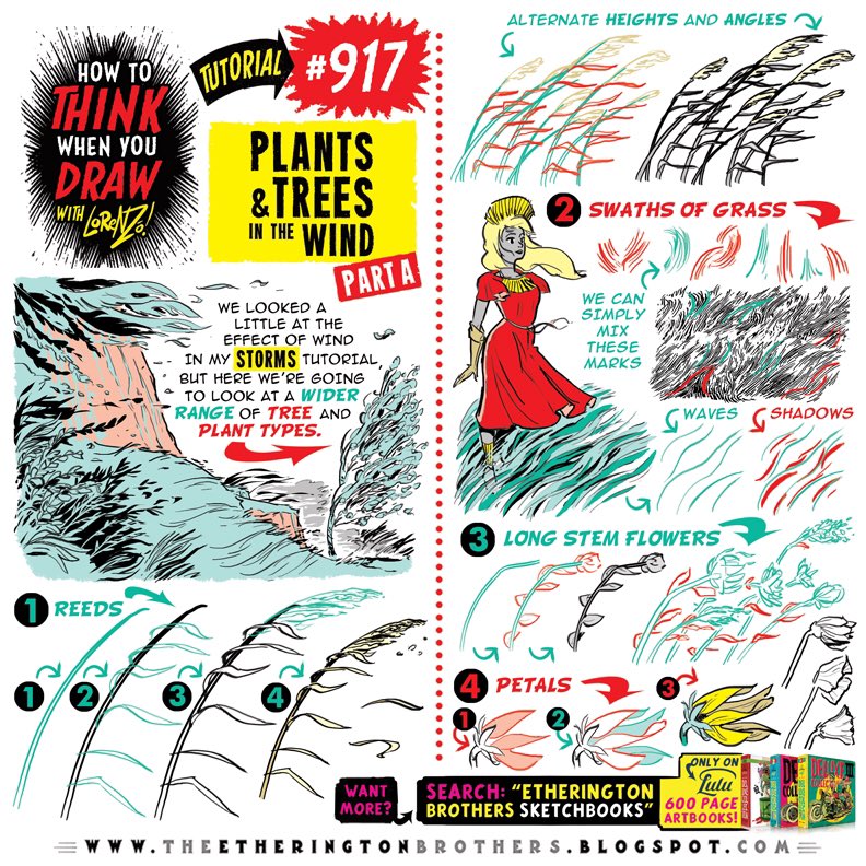 EtheringtonBros's tweet image. PLANTS AND TREES IN THE WIND Pt 1! To get the FREE monthly How to THINK When You draw digital MAGAZINE, (including NEW tutorials, a YEAR before they appear online) just send “Magazine, please!” to ThinkDraw@yahoo.com
#anime #manga #comicart #conceptart #gamedev #animationdev