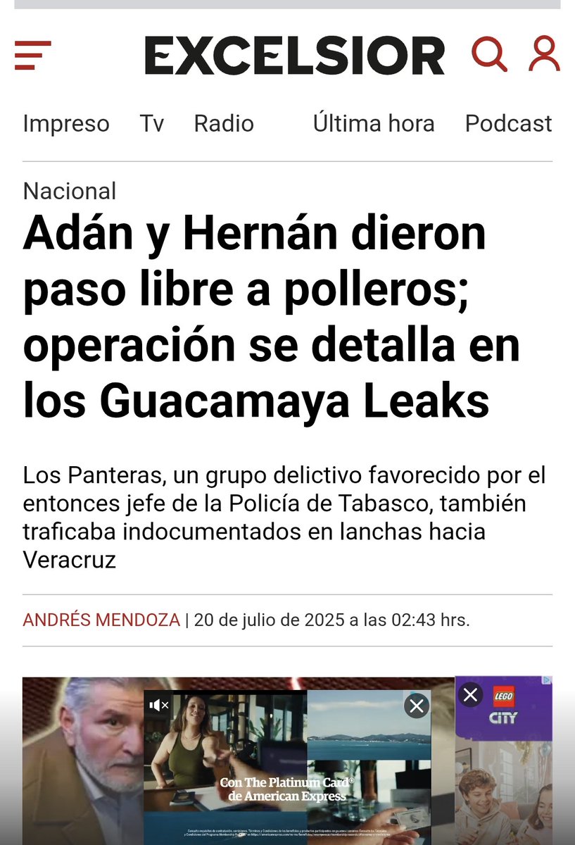 Adán Augusto (<a href="/adan_augusto/">Adán Augusto López H</a>):

Tu carrera política ha terminado. Ahora deberías ser requerido por las autoridades. Estás embarrado de lodo por todos lados.