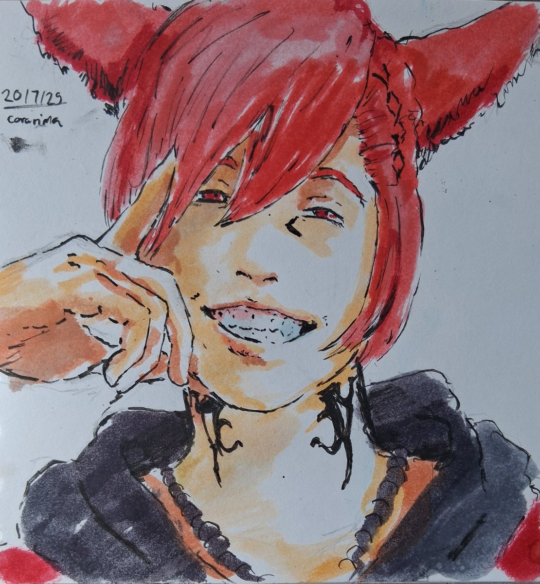 Corarima1's tweet image. Daily 30 minute sketch: G'raha Tia
#FinalFantasyXIV #rkgk