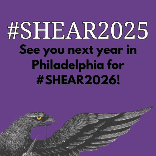 SHEARites's tweet image. Thank you for attending the #SHEAR2025 Conference! We hope to see you all next year at #SHEAR2026 in Philadelphia.