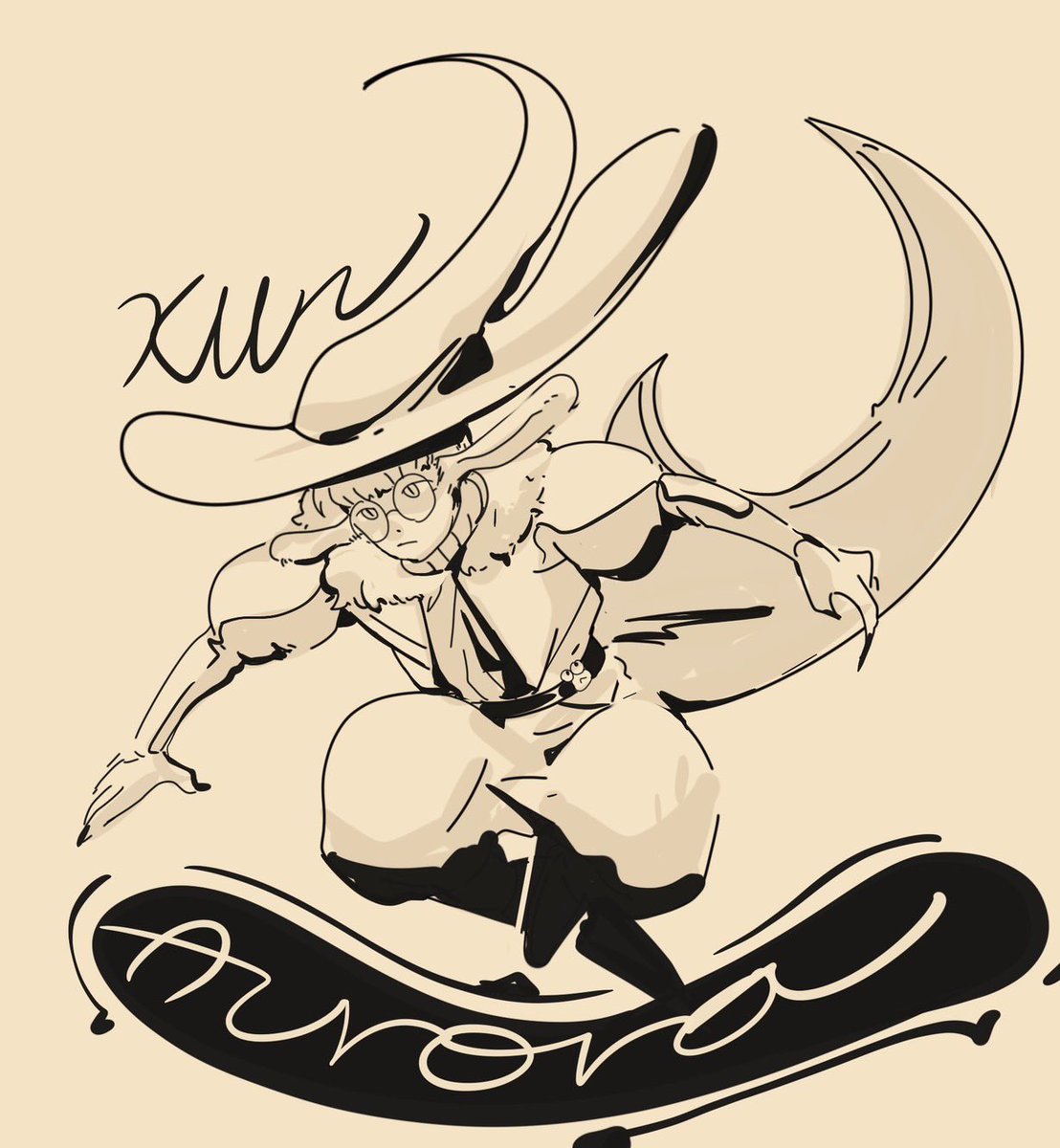 Nota_Goat's tweet image. 剛剛邊看比賽邊塗鴉 恭喜mvp