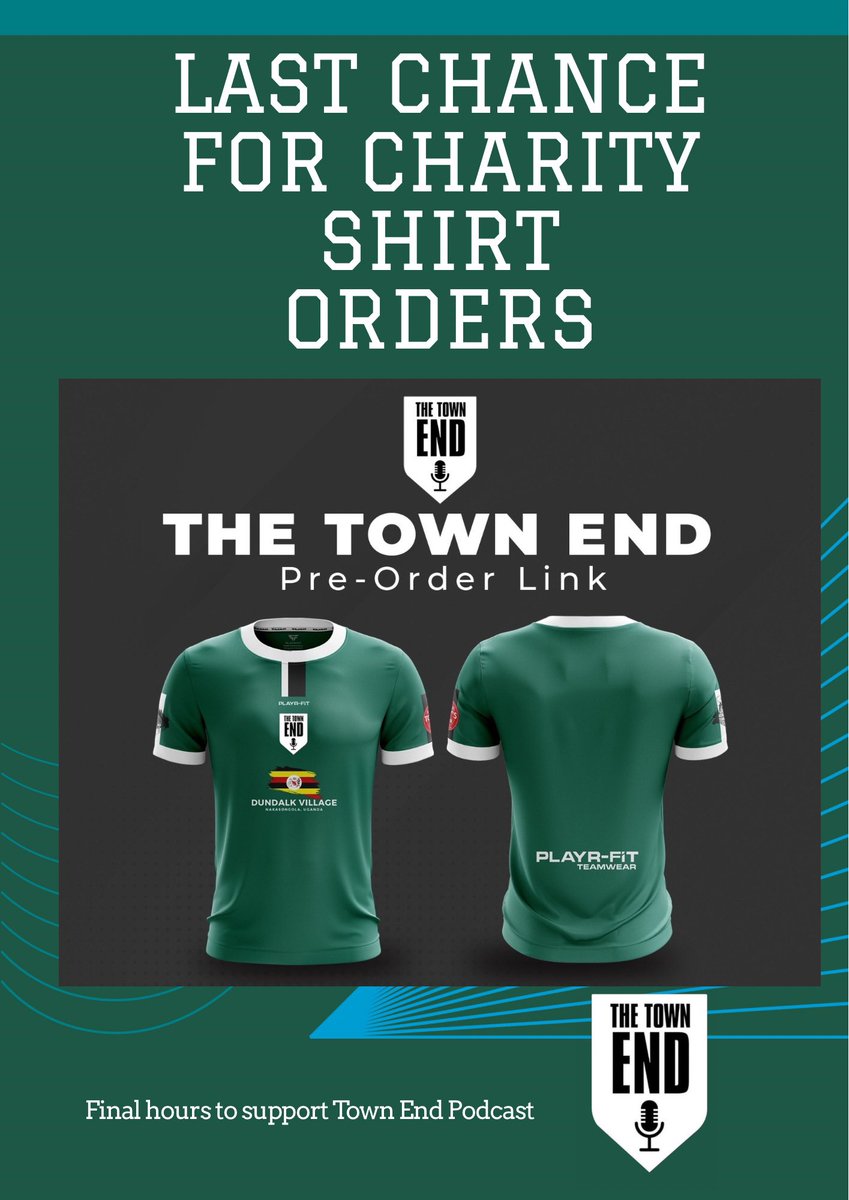 TheTownEndPod's tweet image. Final few hours for your chance to get our 2025 Charity Jersey
playr-fit.com/search?q=the+t…
