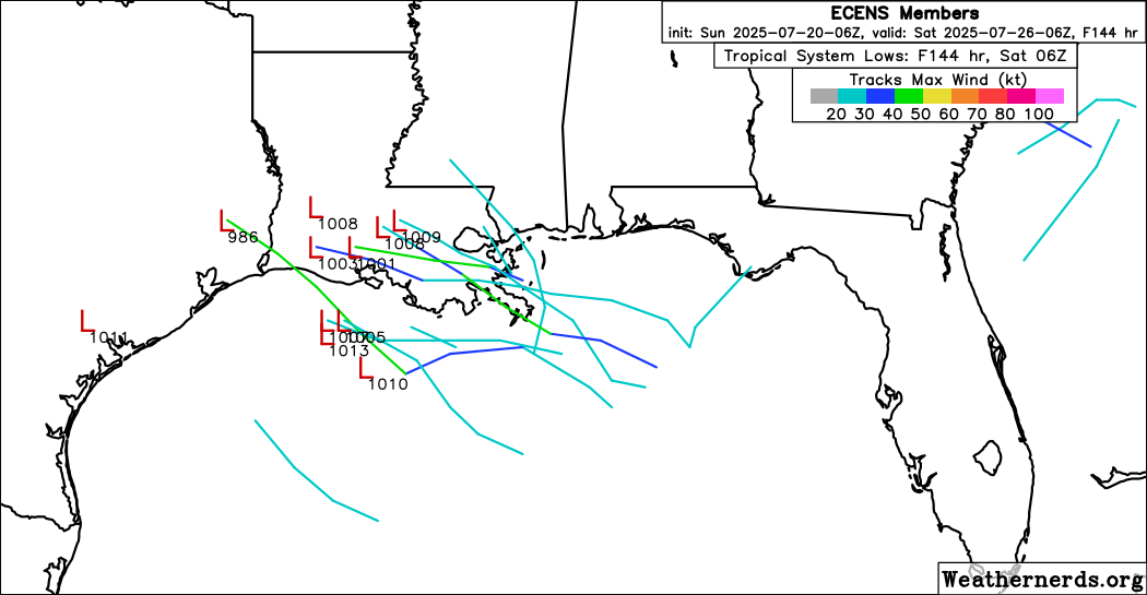 FloridaTropics1's tweet image. 6z Euro ensembles are continuing to show some potential in both the Gulf and the main development region (MDR).