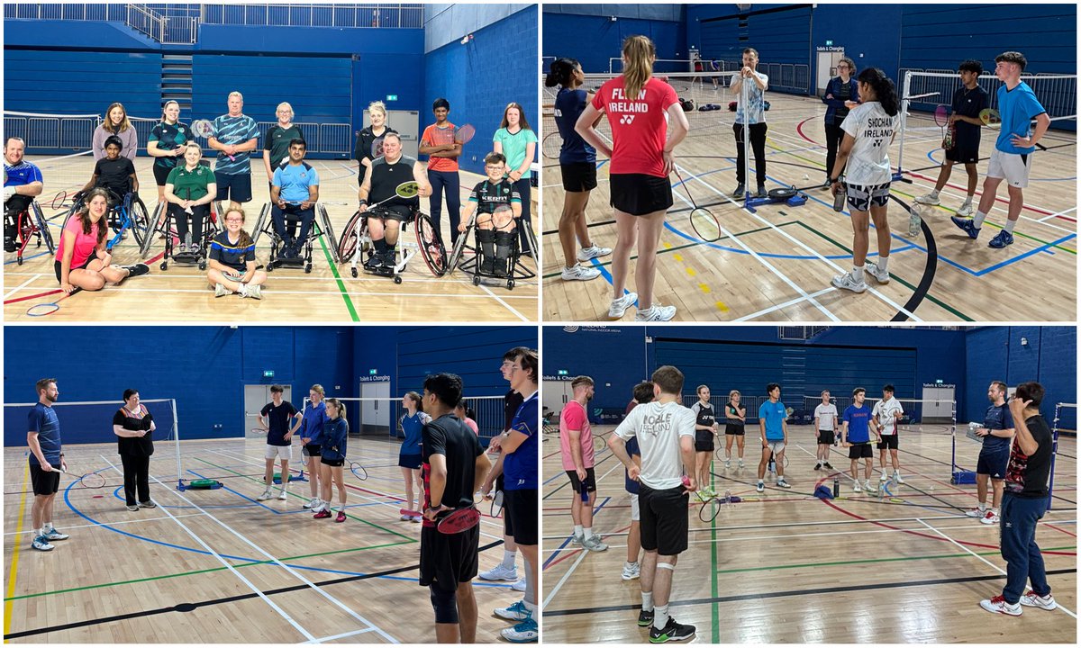 Para, U19, Senior, Masters and Graded international squads trainings to finish of another busy day of National squads. 

Well done to everyone involved today. It was a fantastic day of badminton 💪☘️