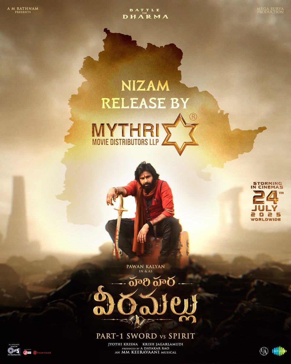 Trend PSPK (@trendpspk) on Twitter photo #HariHaraVeeraMallu Nizam release by <a href="/MythriRelease/">Mythri Movie Distributors LLP</a>.
All set for GRAND Release 🔥 #HariHaraVeeraMallu Nizam release by <a href="/MythriRelease/">Mythri Movie Distributors LLP</a>.
All set for GRAND Release 🔥
