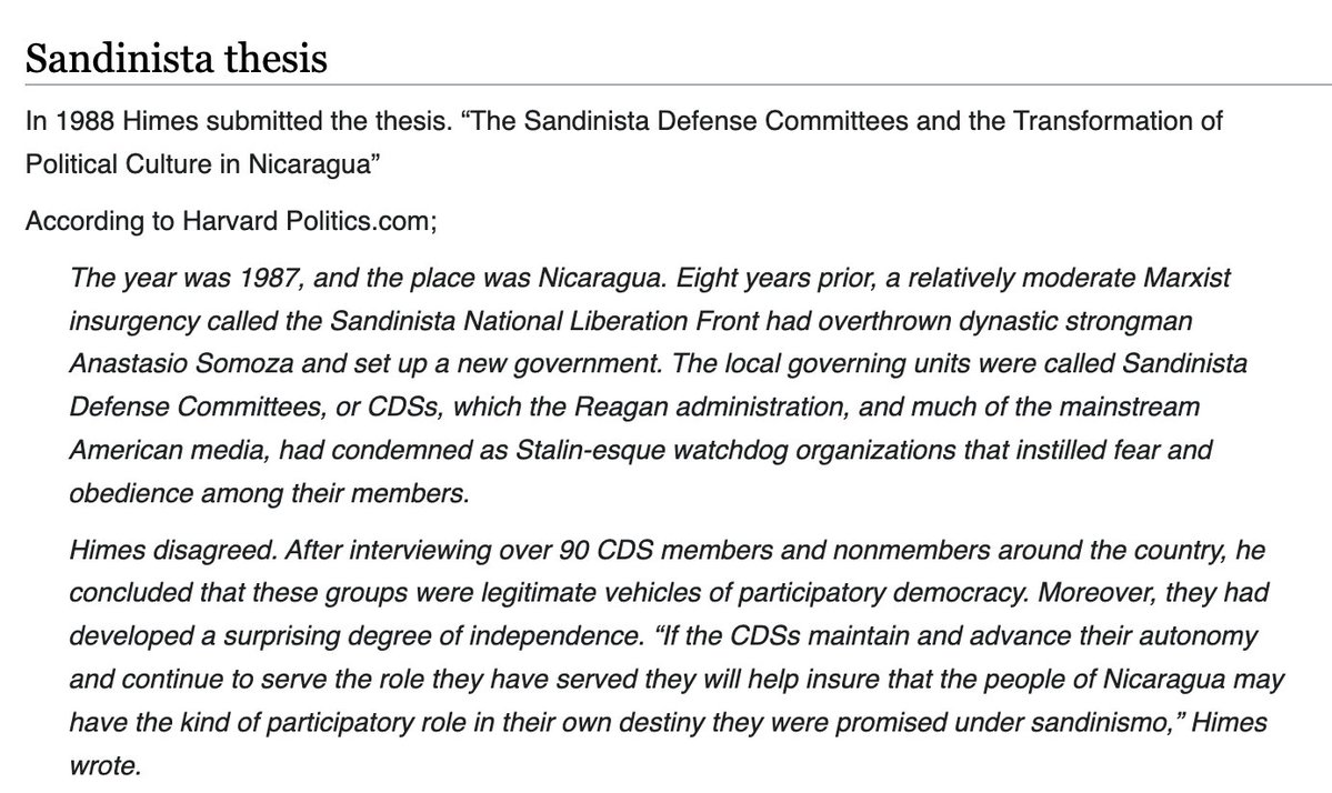 DataRepublican (small r) (@datarepublican) on Twitter photo <a href="/paulsperry_/">Paul Sperry</a> lol, <a href="/jahimes/">Jim Himes 🇺🇸🇺🇦</a> traveled to interview Nicaraguan communists for his thesis and promised that they were actually Good People
And who sponsored that trip? <a href="/paulsperry_/">Paul Sperry</a> lol, <a href="/jahimes/">Jim Himes 🇺🇸🇺🇦</a> traveled to interview Nicaraguan communists for his thesis and promised that they were actually Good People
And who sponsored that trip?