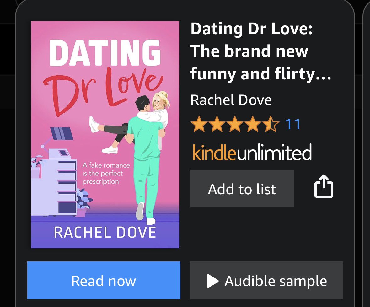 nicolajayranson's tweet image. My new reads on the kindle have to be the two newly released books 📚
🏡 The Couple Before Us by @dhurstbooks
🧑⚕️ Dating Dr Love by @WriterDove
#booktwitter