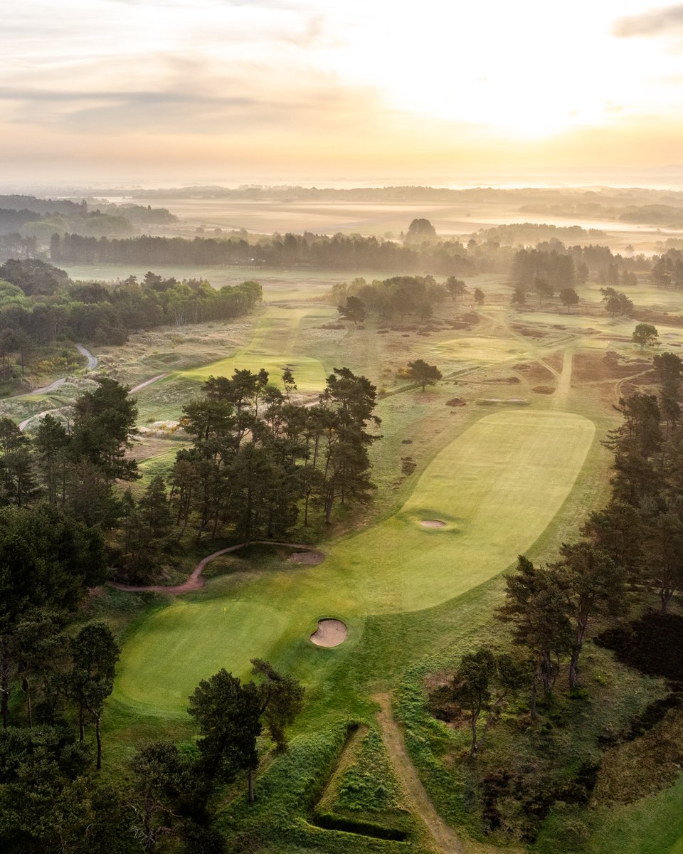 A bird's-eye view of the 4th hole reveals the clear strategy the architect has laid out: lay up short of the fairway bunker or play aggressively and risk finding all kinds of trouble.