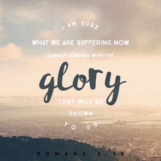 isaakethan's tweet image. Verse of the day!
β For I consider that the sufferings of this present time are not worth comparing with the glory that is to be revealed to us.β Romans 8:18 ESV
What an awesome reminder to ponder in this evil world.