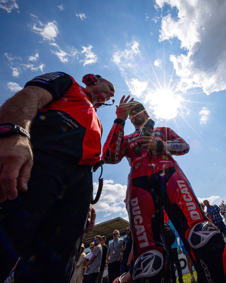 DucatiMotor's tweet image. 🔴🏆🇨🇿
@marcmarquez93 has written a new chapter in Ducati’s history at #CzechGP by becoming the first rider of the Borgo Panigale manufacturer to claim five consecutive Grand Prix wins.
@PeccoBagnaia missed the podium by just half a second.
#ForzaDucati