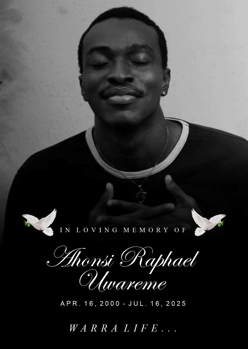 adigunagbejoro's tweet photo. Rest well, Raphael.
Today we honor you through our candlelight procession.

My guy for life❤️ https://t.co/1GxvIVNfes
