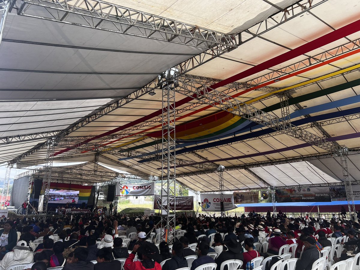 LancerosDigital's tweet image. Continúa el tercer día del congreso de la @CONAIE_Ecuador con la plenaria general
