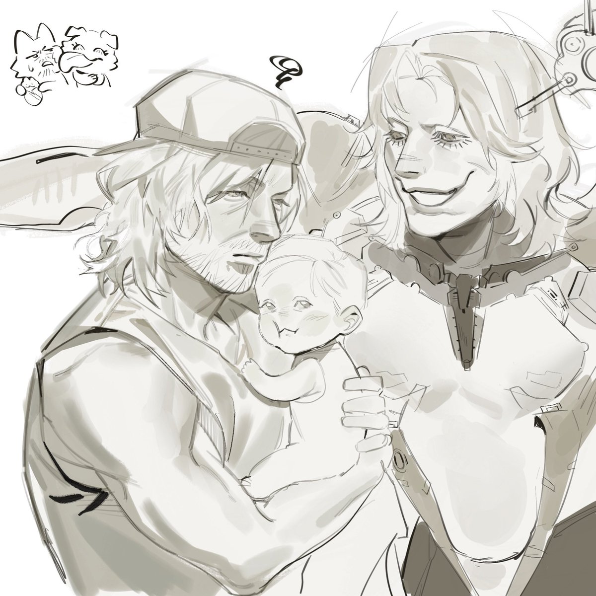 muuchanAM's tweet image. HiggsSam doodle