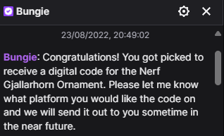 Uselesswookiee's tweet photo. @Destiny2Team @A_dmg04 
It's been a while still and I've tweeted this before, when do I get this? I asked for steam and still not received anything https://t.co/qT3paMeOj9