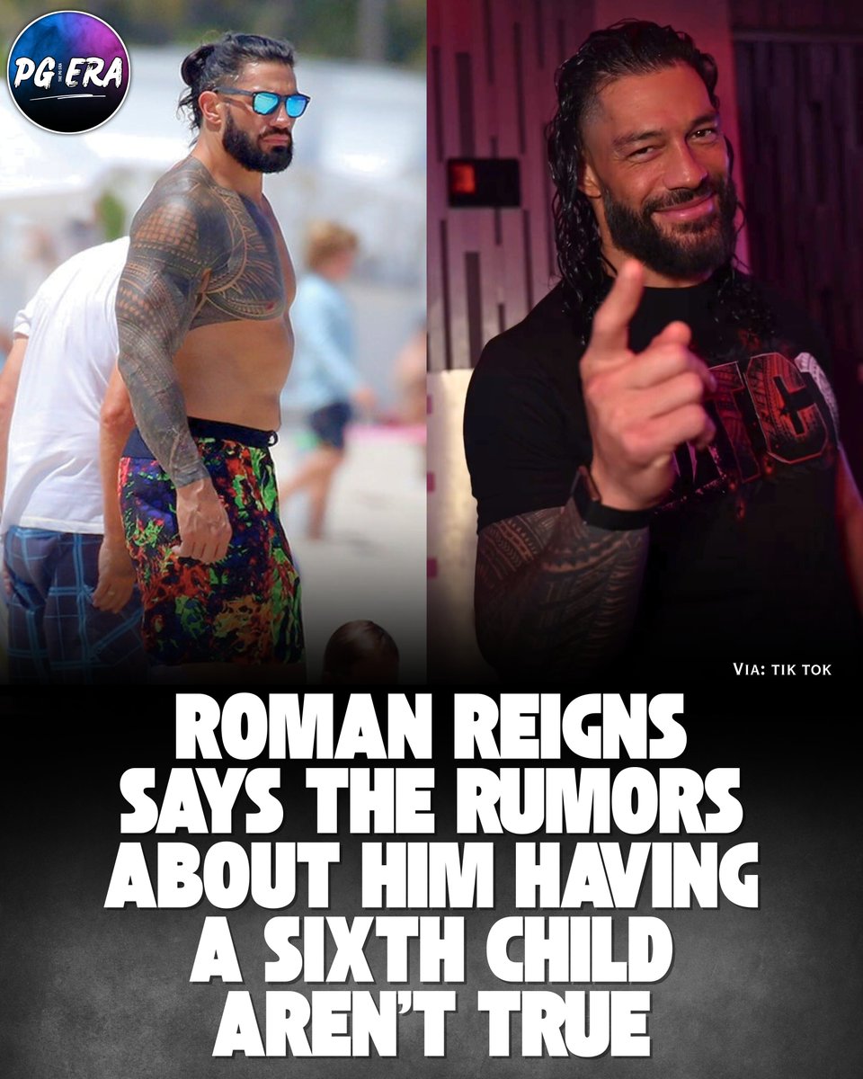 thepgeraa's tweet image. “They trying to say I was trying to catch up to Jacob? I’m five and done. I’ve done my job. I’ve procreated. No more. Damn kids.”
- Roman Reigns (Via: Tik Tok)