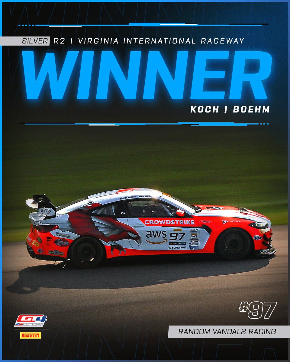 GT4America's tweet image. Sweep, sweep, sweep 🧹🧹🧹

Congrats to the #97 on a mega weekend! 

#GTVIR #GT4America