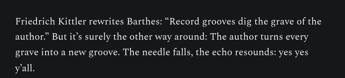 famous_letter's tweet image. part of my long-running rap battle with Kittler. In grad school, everyone dug him. Except this MC.
from my essay in the new issue of @newversereview OUT THIS WEEK!