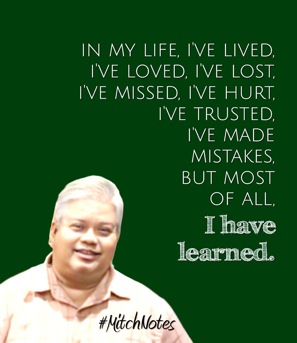 iamMitchDuran's tweet image. #MondayMotivation
#LifeLessons
#MitchNotes