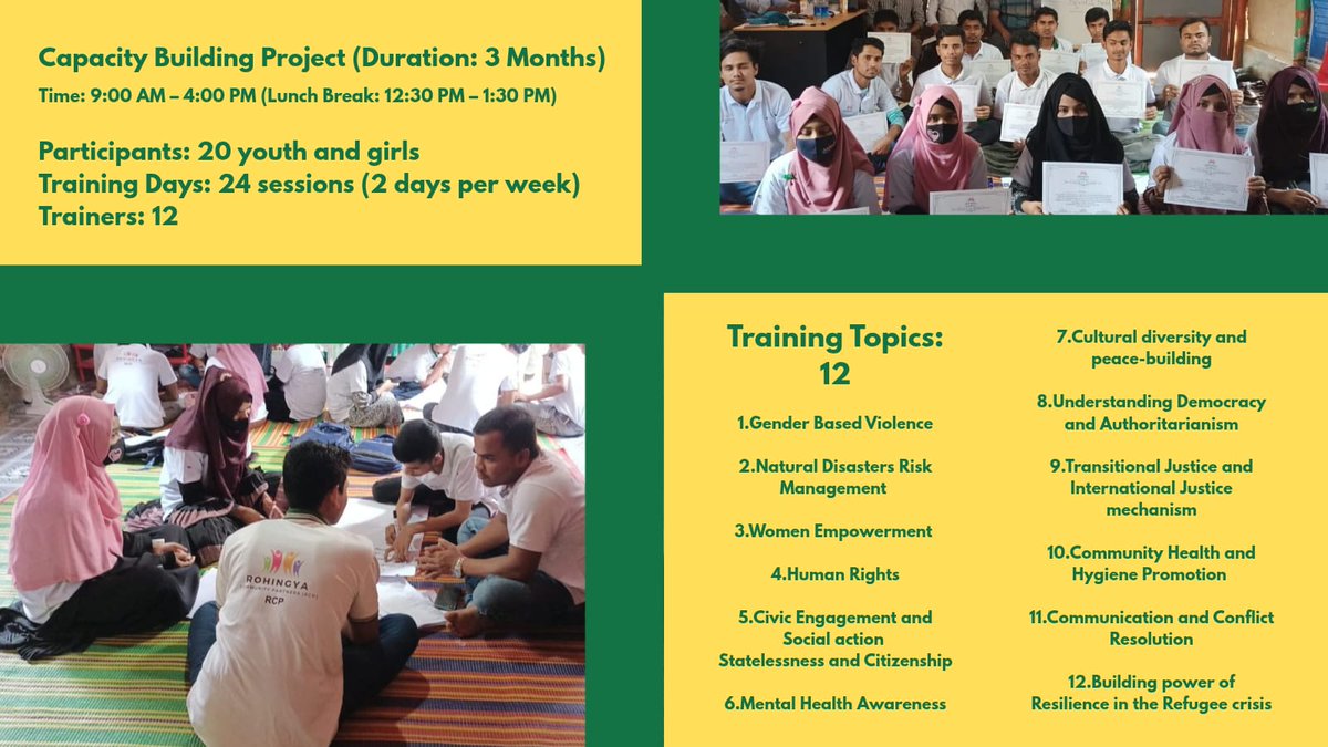RohingyaRCP's tweet image. Every little bit helps us kickstart our Capacity Building Initiative this August to empower youth and girls.
It's a small budget — if we work together, we can achieve it!
It would be appreciated if you could donate anything or share around it!
Thank you
chuffed.org/project/139990…