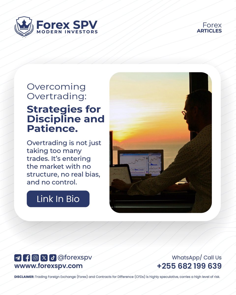 NorbertKimaryo's tweet photo. Overtrading isn’t just too many trades — it’s trading without structure, without a plan.

Learn how to fix it with the MQP Alloy Strategy.

📖 Read the article: https://t.co/Tu5FZAlP7W 

#ForexSPV #TradingDiscipline #MQPAlloy #Overtrading #ForexMentor https://t.co/zvypqdZLbB
