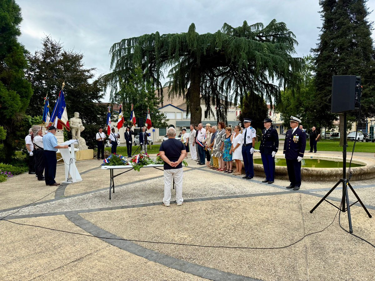 HeleneLaporteRN's tweet image. 🇫🇷 Ce matin à #Tonneins pour participer à la Journée nationale à la mémoire des victimes des crimes racistes et antisémites de l’état français et d’hommage aux « Justes » de France.