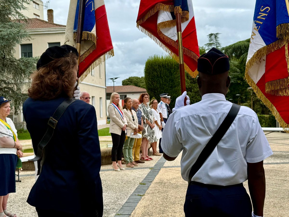 HeleneLaporteRN's tweet image. 🇫🇷 Ce matin à #Tonneins pour participer à la Journée nationale à la mémoire des victimes des crimes racistes et antisémites de l’état français et d’hommage aux « Justes » de France.