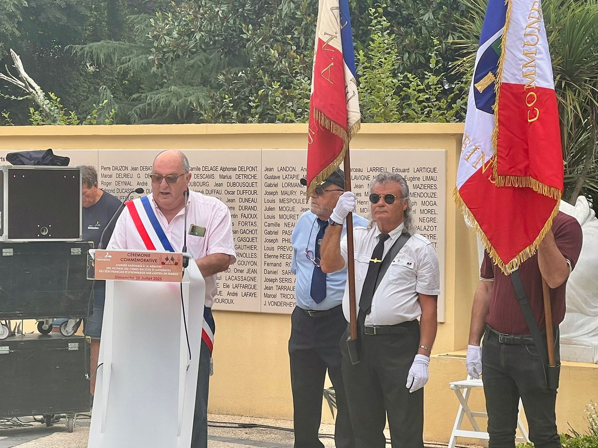 HeleneLaporteRN's tweet image. 🇫🇷 Ce matin à #Tonneins pour participer à la Journée nationale à la mémoire des victimes des crimes racistes et antisémites de l’état français et d’hommage aux « Justes » de France.