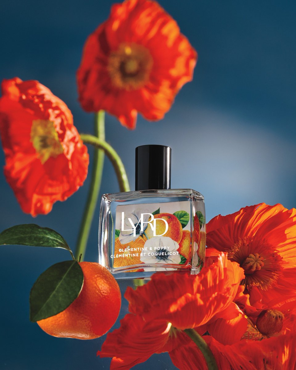 Introducing LYRD Clementine &amp; Poppy EDP! 🍊🌹🪵 bit.ly/4eWuqym A fresh citrus scent topped with clementine, complimented with poppy flower, and finished off with sheer musk. Prepare to be Elegant Yet Wild. ✨