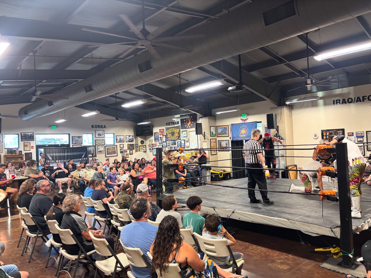 All chairs filled. Thank you to all. VFW Hall Manteca was amazing last night! See us 8-30 Bay Boys Brewing Tracy, 9-13 Eagles Hall Stockton, 9-20 Vet Hall Tuolumne, back in Manteca 10-18.

<a href="/luchalibremafia/">El Flaco Loco</a> <a href="/MichaelHayashi/">Michael Hayashi</a> <a href="/mikoxalana/">Miko Alana</a> <a href="/Mighty1Mayra/">Mayra</a> <a href="/BrittanyWonder/">Brittany Wonder</a> <a href="/JakeSchuermanTV/">Jake Carlos Schuerman</a>