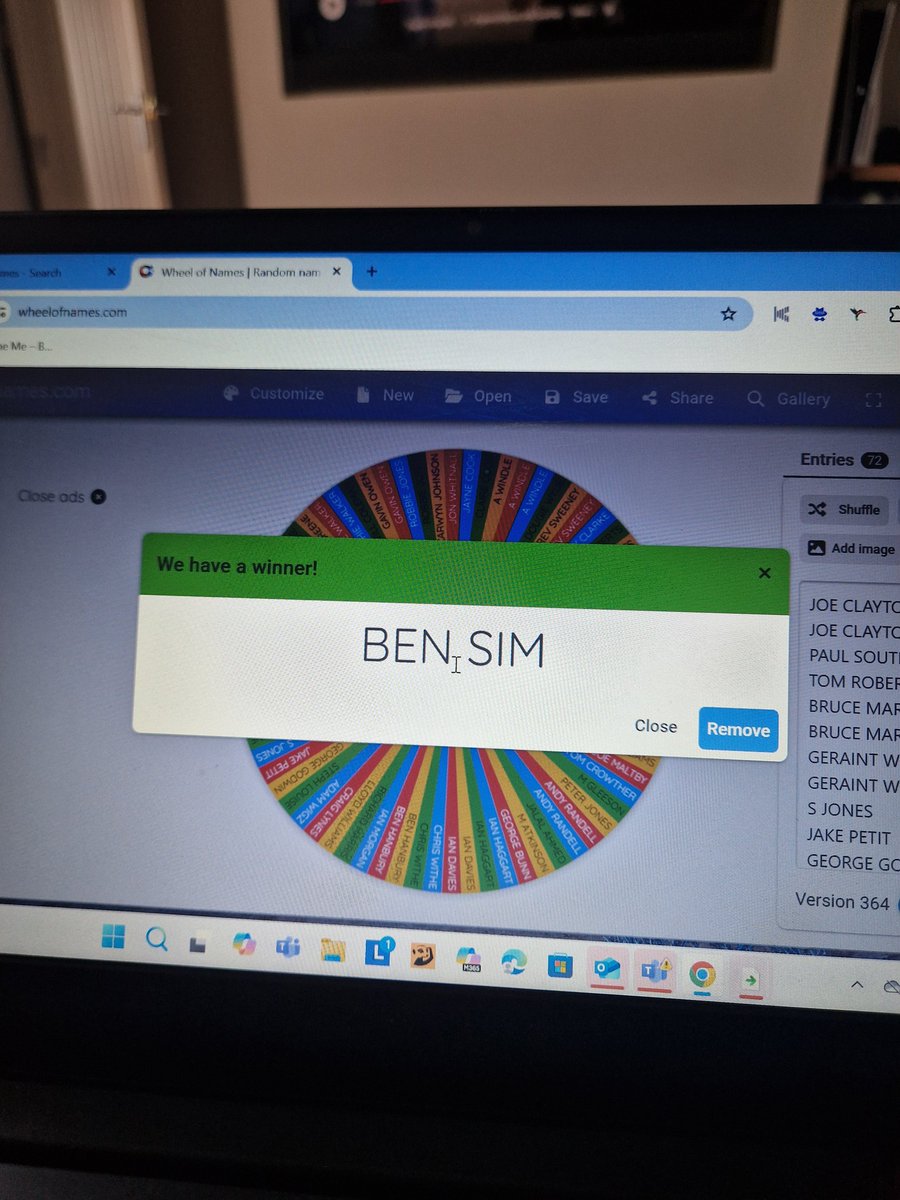 Congratulations Ben Sim, winner of the raffle.