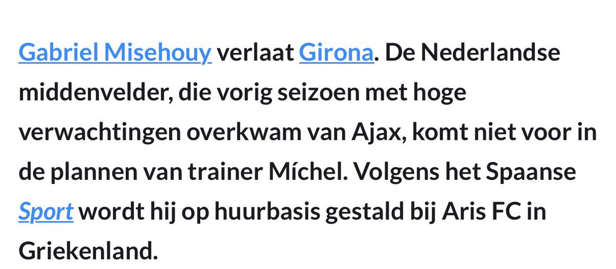 Misehouy naar Aris FC.. Wat een plan hadden ze voor hem.