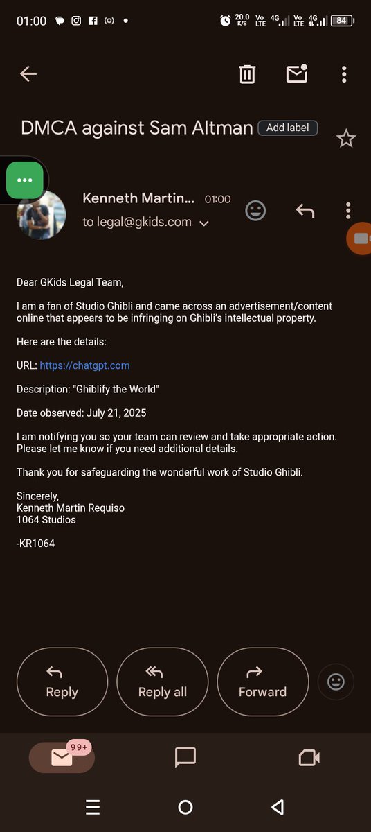 KennethMarReq06's tweet image. I am notifying @GKIDSfilms about #OpenAI and #ChatGPT "Ghiblify filters". #SupportAnimation #Netflix