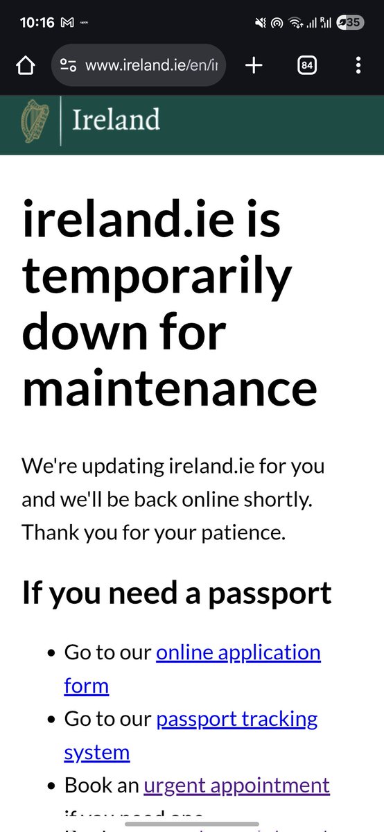 tapesh2's tweet photo. @IrlCGMumbai   @irelandinmumbai Hi I am trying to fill an emergency help form as I lost my Irish Residence Permit while traveling from Dublin to Mumbai, but the website is showing as under maintenance since last 4 days. Am helpless now as I am stuck in India with no help. https://t.co/iNugVtDhWs