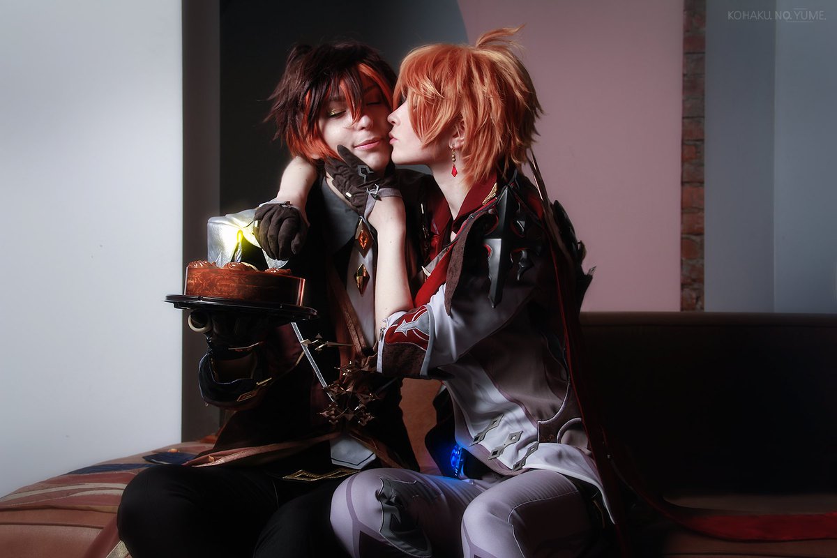 Happy birthday, Tartaglia! 🐳💙🧡

#tartaglia #zhongli #childe #tartali  #タルタリヤ  #タル鍾 #GenshinImpact