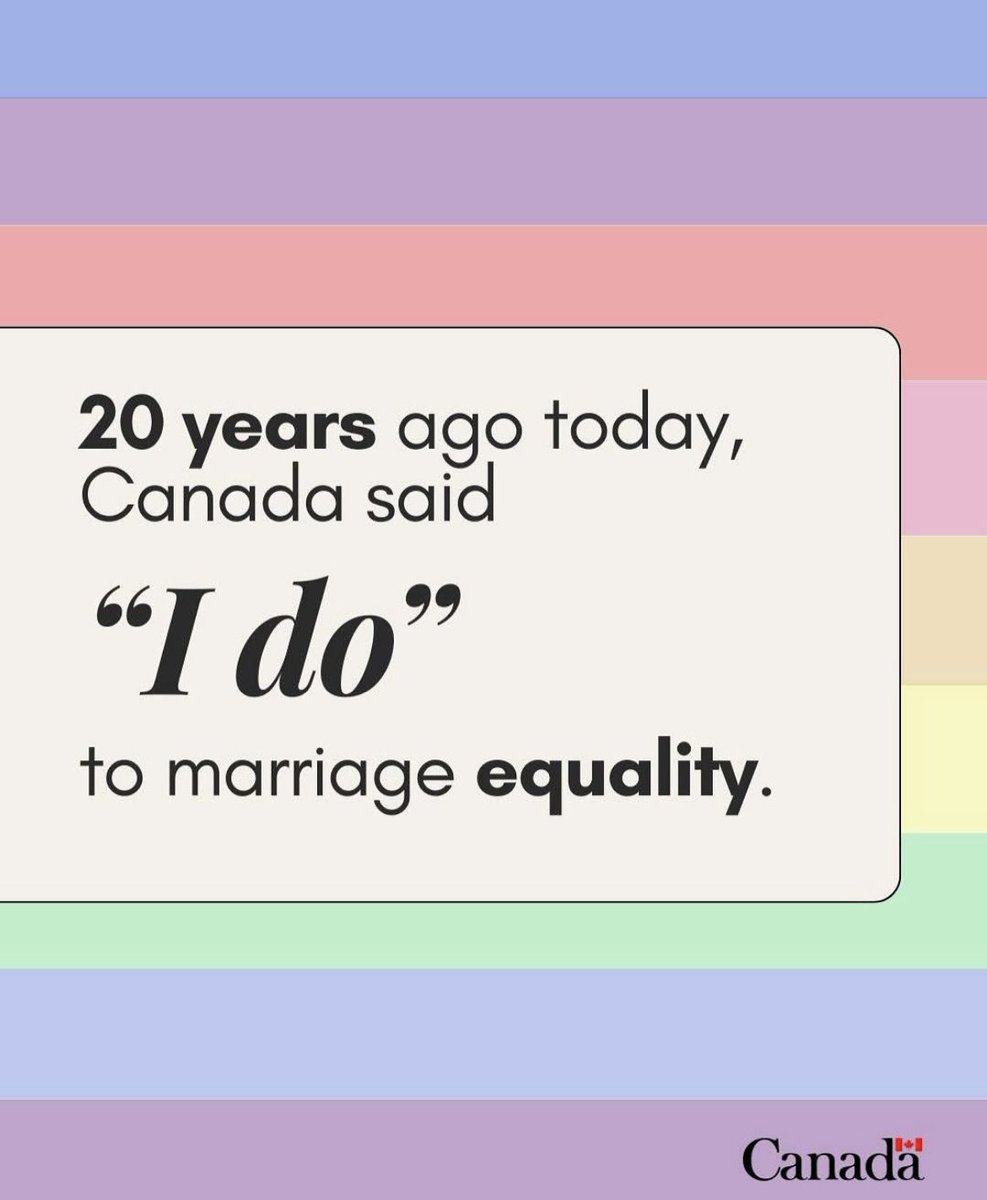 20 years ago today, equal marriage became the law of the land in Canada. 

I had just completed a most memorable year as a Parliamentary Page in the House of Commons in Ottawa and was present for the final vote in the Commons: a historic moment, for Canada and for me personally.