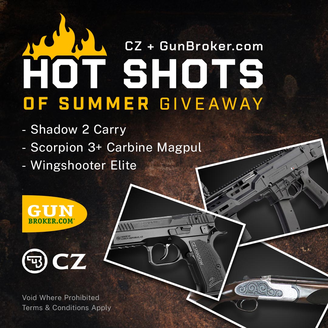 GunBroker's tweet image. 🔥 CZ Hot Shots of Summer Giveaway by GunBroker 🔥
Win 1 of these 3 Epic @czusafirearms:
🎯 Shadow 2 Carry
🔫 Scorpion 3+ Carbine Magpul
🦅 Wingshooter Elite
Enter #Giveaway ➡️ bit.ly/3GlnWfv
Which one’s at the top of your wishlist?👇
#GunsDaily #Giveaway #CZHotShots