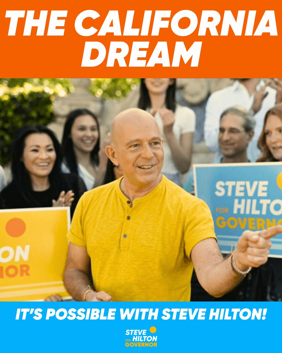 TeamSteveHilton's tweet image. It’s time to bring back what California once was!