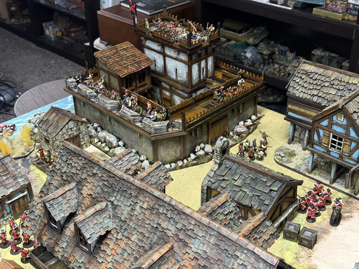 ThePlunderDen's tweet image. Come Join me this Tuesday on my YouTube Channel youtube.com/@theplunderden… for a painting and building tutorial of a Fortified Prison that I built for the Trey Parker Blood & Plunder Table. Here are some pics of the completed project.