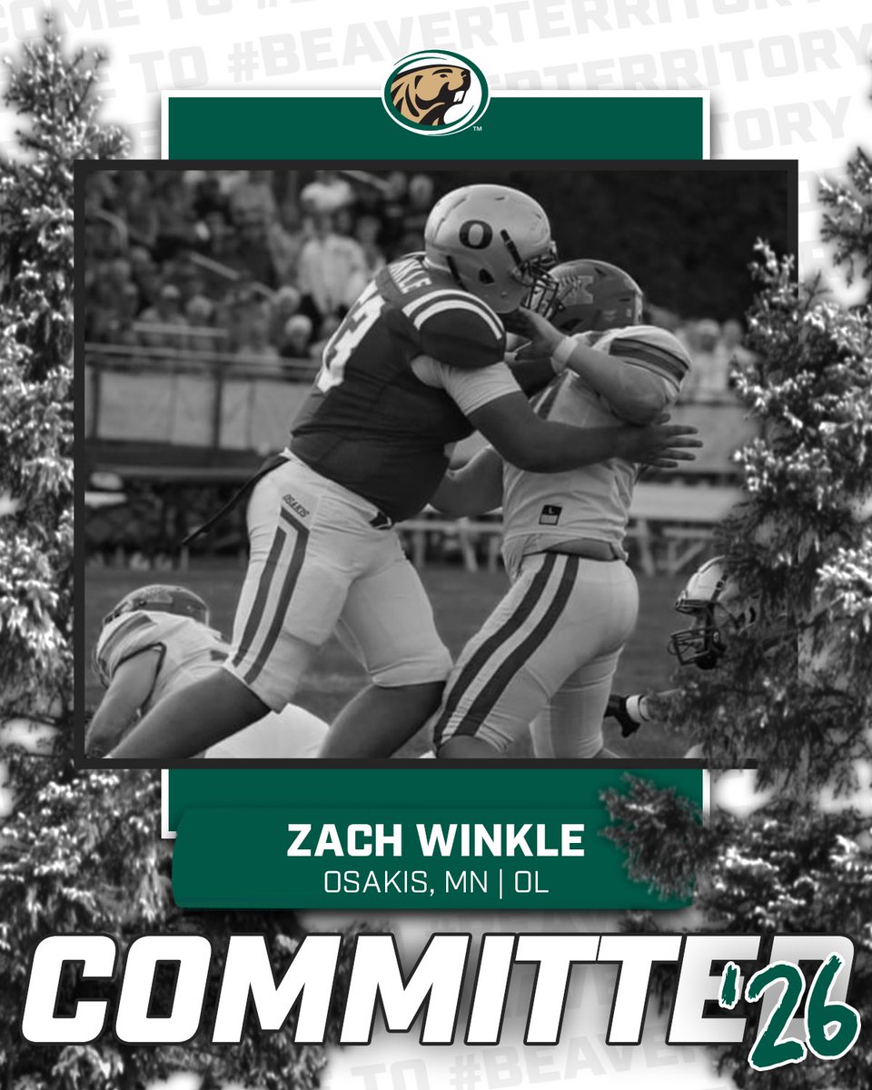 Zachary Winkle (@zacharywinkle1) on Twitter photo I’m proud to announce that I will be continuing my academic and athletic career at Bemidj State University. <a href="/BSUBeaversFB/">Bemidji State Football</a> #grindtheaxe🦫 I’m proud to announce that I will be continuing my academic and athletic career at Bemidj State University. <a href="/BSUBeaversFB/">Bemidji State Football</a> #grindtheaxe🦫